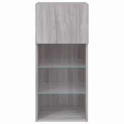 vidaXL TV Cabinets with LED Lights TV Stand TV Units Entertainment Centre - grey sonoma, 40.5 x 30 x 90 cm/ 1 pcs - Additional view 8