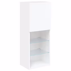 vidaXL TV Cabinets with LED Lights TV Stand TV Units Entertainment Centre - white, 40.5 x 30 x 102 cm/ 1 pcs - Additional view 6