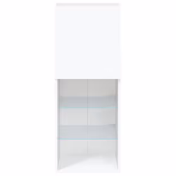 vidaXL TV Cabinets with LED Lights TV Stand TV Units Entertainment Centre - white, 40.5 x 30 x 102 cm/ 1 pcs - Additional view 8