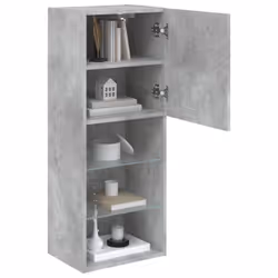 vidaXL TV Cabinets with LED Lights TV Stand TV Units Entertainment Centre - concrete grey - Additional view 5