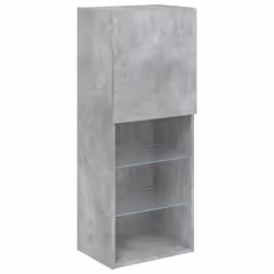 vidaXL TV Cabinets with LED Lights TV Stand TV Units Entertainment Centre - concrete grey - Additional view 6