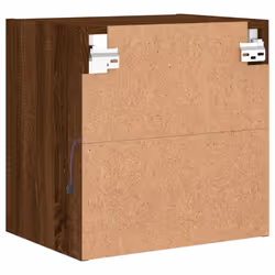 vidaXL Bedside Cabinets with LED Lights Wall-mounted Cabinet 2 pcs Brown Oak - Additional view 10