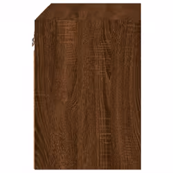 vidaXL Bedside Cabinets with LED Lights Wall-mounted Cabinet 2 pcs Brown Oak - Additional view 9