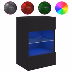VidaXL 837080, Black, Wood, Wood, 400 mm, 300 mm, 605 mm