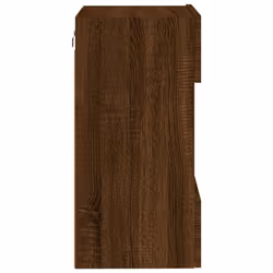 vidaXL TV Wall Cabinets with LED Lights TV Wall Unit Storage Floating TV Unit - brown oak, 40 x 30 x 60.5 cm/ 1 pcs - Additional view 9