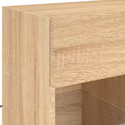 vidaXL TV Wall Cabinets with LED Lights TV Wall Unit Storage Floating TV Unit - sonoma oak, 58.5 x 30 x 60.5 cm/ 1 pcs - Additional view 10