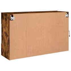 vidaXL TV Wall Cabinets with LED Lights TV Wall Unit Storage Floating TV Unit - smoked oak, 98.5 x 30 x 60.5 cm/ 1 pcs - Additional view 9