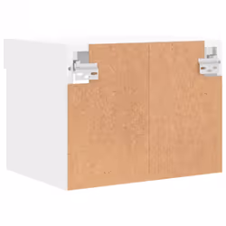 vidaXL Bedside Cabinets with LED Lights Wall-mounted Nightstand 2 pcs White - Additional view 10