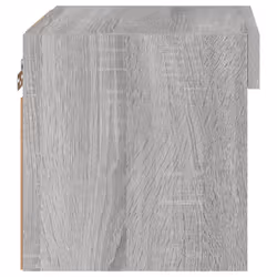 vidaXL Bedside Cabinets with LED Lights Wall-mounted Cabinet 2 pcs Grey Sonoma - Additional view 9