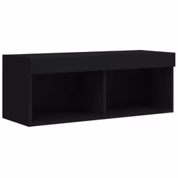 vidaXL TV Cabinet with LED Lights TV Stand Media Cabinet TV Console Unit Black - Additional view 6