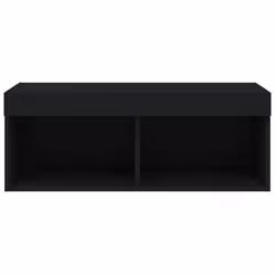 vidaXL TV Cabinet with LED Lights TV Stand Media Cabinet TV Console Unit Black - Additional view 7