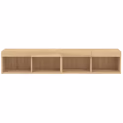 vidaXL TV Cabinets with LED Lights TV Stand Cabinet TV Unit 2 pcs Sonoma Oak - Additional view 7