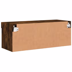 vidaXL TV Cabinet with LED Lights TV Stand Media Cabinet TV Unit Smoked Oak - Additional view 9