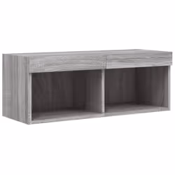 vidaXL TV Cabinet with LED Lights TV Stand Media Cabinet TV Unit Grey Sonoma - Additional view 6