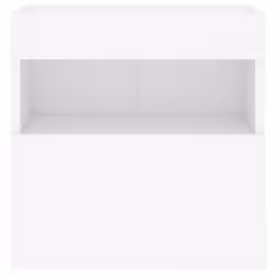vidaXL TV Wall Cabinets with LED Lights Wall Mounted TV Units 2 pcs White - Additional view 9