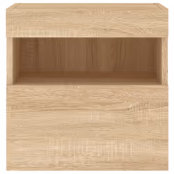 vidaXL TV Wall Cabinet with LED Lights Floating TV Unit TV Cabinet Sonoma Oak - Additional view 8