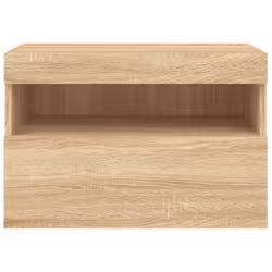 vidaXL TV Wall Cabinet with LED Lights Floating TV Unit TV Cabinet Sonoma Oak - Additional view 8