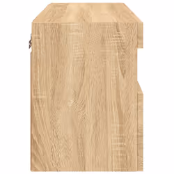 vidaXL TV Wall Cabinet with LED Lights Floating TV Unit TV Cabinet Sonoma Oak - Additional view 9