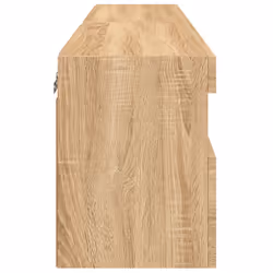 vidaXL TV Wall Cabinets with LED Lights Floating TV Unit 2 pcs Sonoma Oak - Additional view 9