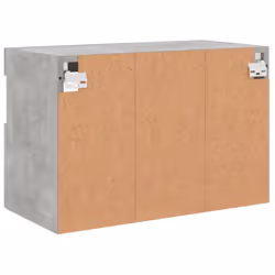 vidaXL TV Wall Cabinet with LED Lights Wall Mounted TV Units Concrete Grey - Additional view 10