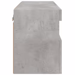 vidaXL TV Wall Cabinet with LED Lights Wall Mounted TV Units Concrete Grey - Additional view 9