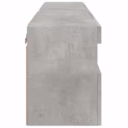 vidaXL TV Wall Cabinets with LED Lights Floating TV Unit 2 pcs Concrete Grey - Additional view 9