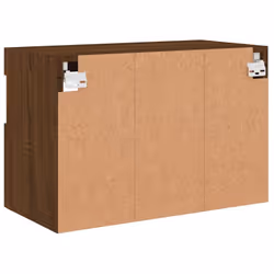 vidaXL TV Wall Cabinet with LED Lights Floating TV Unit TV Cabinet Brown Oak - Additional view 10