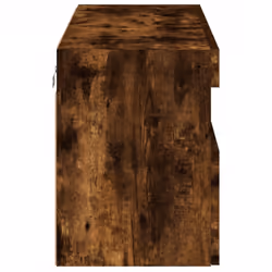 vidaXL TV Wall Cabinet with LED Lights Floating TV Unit TV Cabinet Smoked Oak - Additional view 9