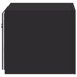 vidaXL TV Wall Cabinets with LED Lights Wall Mounted TV Units 2 pcs Black - Additional view 10