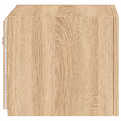 vidaXL TV Wall Cabinets with LED Lights Floating TV Unit 2 pcs Sonoma Oak - Additional view 10
