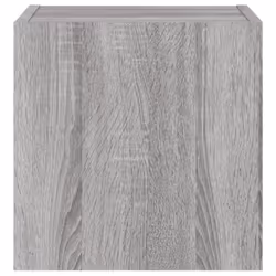 vidaXL TV Wall Cabinet with LED Lights Floating TV Unit TV Cabinet Grey Sonoma - Additional view 8