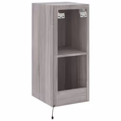 vidaXL TV Wall Cabinet with LED Lights Floating TV Unit TV Cabinet Grey Sonoma - Additional view 10