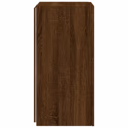 vidaXL TV Wall Cabinet with LED Lights Floating TV Unit TV Cabinet Brown Oak - Additional view 9
