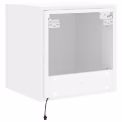 vidaXL TV Wall Cabinet with LED Lights Floating Wall Mounted TV Cabinet White - Additional view 10