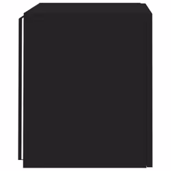 vidaXL TV Wall Cabinets with LED Lights Wall Mounted TV Units 2 pcs Black - Additional view 10