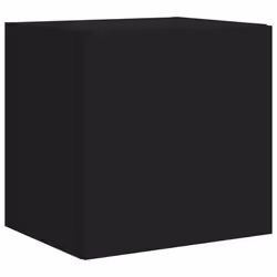 vidaXL TV Wall Cabinets with LED Lights Wall Mounted TV Units 2 pcs Black - Additional view 7