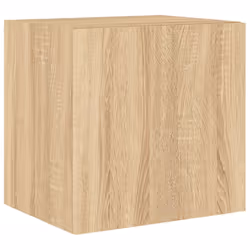 vidaXL TV Wall Cabinet with LED Lights Floating TV Unit TV Cabinet Sonoma Oak