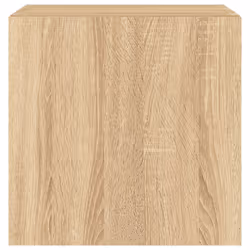 vidaXL TV Wall Cabinet with LED Lights Floating TV Unit TV Cabinet Sonoma Oak - Additional view 8