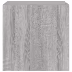 vidaXL TV Wall Cabinets with LED Lights Floating TV Unit 2 pcs Grey Sonoma - Additional view 9