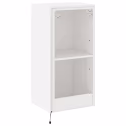 vidaXL TV Wall Cabinet with LED Lights Floating Wall Mounted TV Cabinet White - Additional view 10