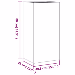 vidaXL TV Wall Cabinet with LED Lights Floating Wall Mounted TV Cabinet White
