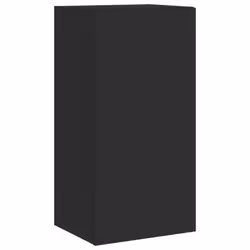 vidaXL TV Wall Cabinet with LED Lights Floating Wall Mounted TV Cabinet Black - Additional view 6