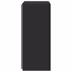 vidaXL TV Wall Cabinet with LED Lights Floating Wall Mounted TV Cabinet Black - Additional view 9