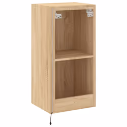 vidaXL TV Wall Cabinet with LED Lights Floating TV Unit TV Cabinet Sonoma Oak - Additional view 10
