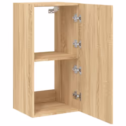 vidaXL TV Wall Cabinet with LED Lights Floating TV Unit TV Cabinet Sonoma Oak - Additional view 7