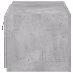 vidaXL TV Wall Cabinet with LED Lights Wall Mounted TV Units Concrete Grey - Additional view 9