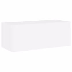 vidaXL TV Wall Cabinet with LED Lights Floating Wall Mounted TV Cabinet White - Additional view 6