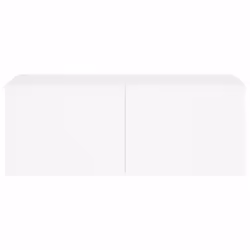 vidaXL TV Wall Cabinet with LED Lights Floating Wall Mounted TV Cabinet White - Additional view 8