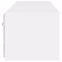 vidaXL TV Wall Cabinets with LED Lights Wall Mounted TV Units 2 pcs White - Additional view 9