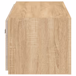 vidaXL TV Wall Cabinet with LED Lights Floating TV Unit TV Cabinet Sonoma Oak - Additional view 9